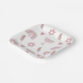 Assiettes En Carton Etoile rose de David Hanoukka (Angulaire)