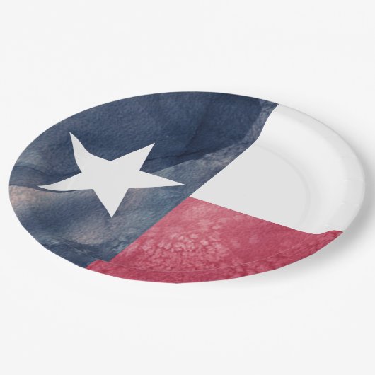 Assiettes En Carton Étoile solitaire | le Texas (Angle)