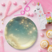 Assiettes En Carton Étoiles célestes brillantes étoile ciel d'annivers (Fête)