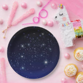 ASSIETTES EN CARTON ÉTOILES DANS L'ESPACE (Fête)
