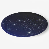 ASSIETTES EN CARTON ÉTOILES DANS L'ESPACE (Angle)