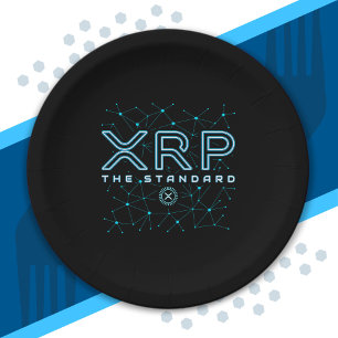 Assiettes En Carton Étoiles de chiffrement XRP Cryptodevise XRPL Block