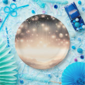 Assiettes En Carton Étoiles et nuages d'arbre céleste enchantés (Fête)