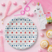 Assiettes En Carton Étoiles patriotiques 4 juillet (Fête)