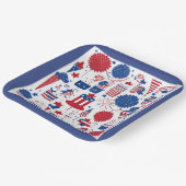 Assiettes En Carton Étoiles, rayures et shenanigans Plaque papier Carr (Angulaire)