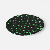 Assiettes En Carton Étoiles vertes brillantes Fête d'anniversaire Pers (Angle)