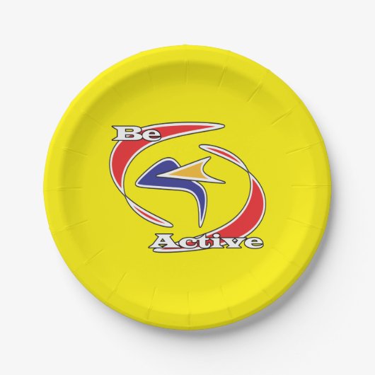 Assiettes En Carton Être actif (Devant)