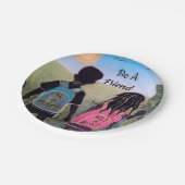 Assiettes En Carton Être Un Amitié Plaques Papier (Angle)