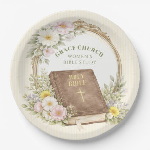 Assiettes En Carton Étude biblique des femmes Fleurs de printemps