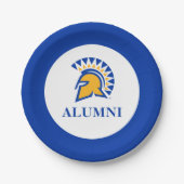 Assiettes En Carton Étudiant de San Jose State Spartiate (Devant)