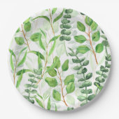 Assiettes En Carton Eucalyptus (Devant)