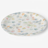 Assiettes En Carton Éucalyptus coloré (Angle)