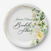 Assiettes En Carton Eucalyptus et marguerites Plaque en papier (Devant)