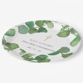 Assiettes En Carton Eucalyptus Feuilles de verdure première sainte com (Angle)