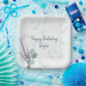 Assiettes En Carton Eucalyptus Lavender Botanique fête d'anniversaire (Fête)