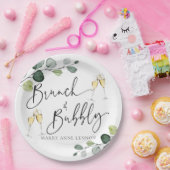 Assiettes En Carton Eucalyptus minimum Brunch et bulle (Fête)