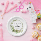 Assiettes En Carton Eucalyptus simple et élégant  (Fête)