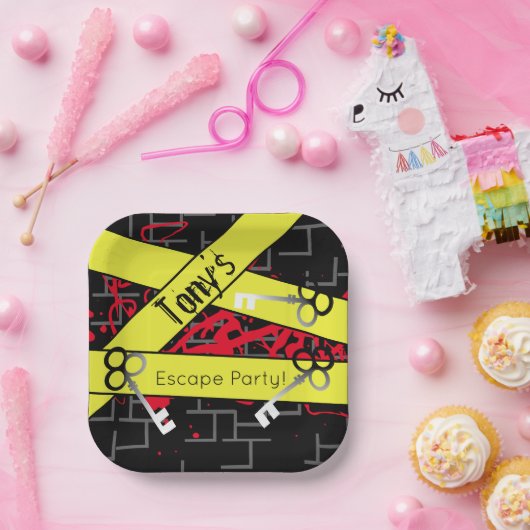 Assiettes En Carton Evasion Fête Anniversaire Maze Keys Mystery Mix (Fête)