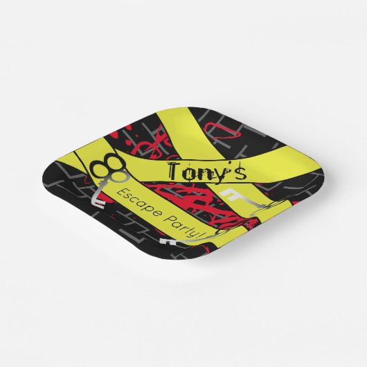 Assiettes En Carton Evasion Fête Anniversaire Maze Keys Mystery Mix (Angulaire)