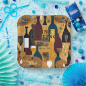 Assiettes En Carton Événement de dégustation de vins (Fête)