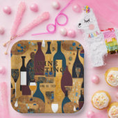 Assiettes En Carton Événement de dégustation de vins (Fête)