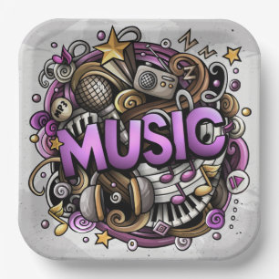 Assiettes En Carton Événement de production musicale