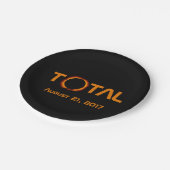 Assiettes En Carton Événement total d'éclipse solaire (Angle)