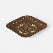 Assiettes En Carton Événements Mariages de partie appelant (Angulaire)