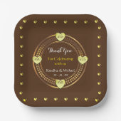 Assiettes En Carton Événements Mariages de partie appelant (Recto)