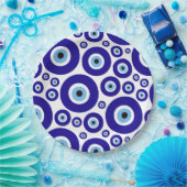 Assiettes En Carton Evil Eye Pattern, Greek Eye, Turkish Eye, Nazar (Fête)