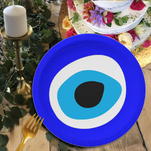 Assiettes En Carton Evil Eye Talisman & Arab Amulet /turc, grec