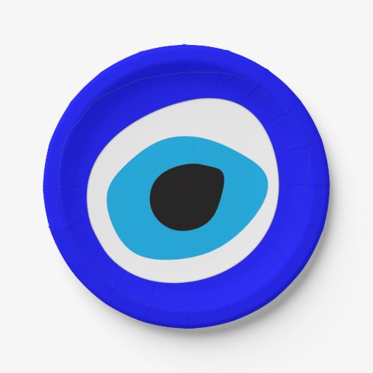 Assiettes En Carton Evil Eye Talisman & arabe Amulet /turc, grec (Devant)