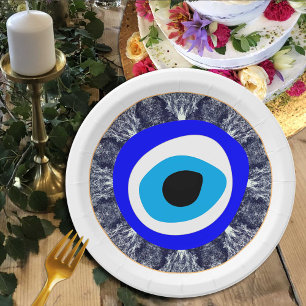 Assiettes En Carton Evil Eye Talisman & arabe Amulet /turc, grec
