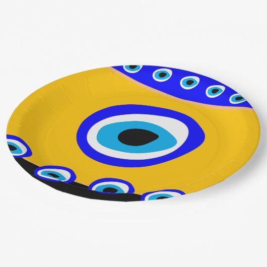 Assiettes En Carton Evil Eye Talisman & arabe Amulet /turc, grec (Angle)