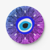 Assiettes En Carton Evil Eye Talisman & arabe Amulet /turc, grec (Devant)