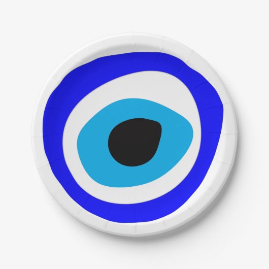 Assiettes En Carton Evil Eye Talisman & arabe Amulet /turc, grec (Devant)