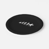 Assiettes En Carton Évolutionnaire du surf de Sulfing| (Angle)