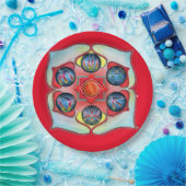 Assiettes En Carton Exemple de chakra de base sur un (Fête)