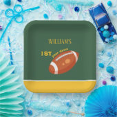 Assiettes En Carton Exemple de football rétro première année bas 1er a (Fête)