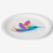Assiettes En Carton Exotic Rainbow Hummingbird (Angle)