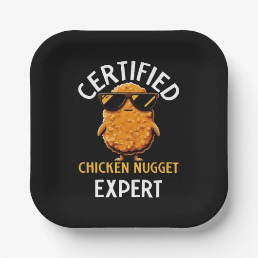 Assiettes En Carton Expert certifié en nugget de poulet (Recto)