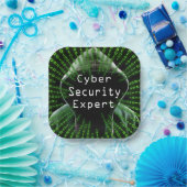 Assiettes En Carton Expert en cybersécurité (Fête)