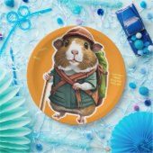 Assiettes En Carton Explorons ! Randonneur en plein air de cochons de (Fête)