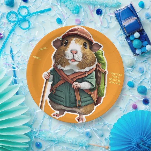 Assiettes En Carton Explorons ! Randonneur en plein air de cochons de (Fête)