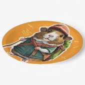 Assiettes En Carton Explorons ! Randonneur en plein air de cochons de (Angle)