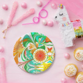 Assiettes En Carton Explosion de Citrus (Fête)