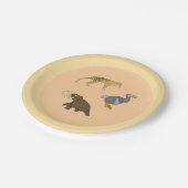 Assiettes En Carton Extinct Animals  (Angle)