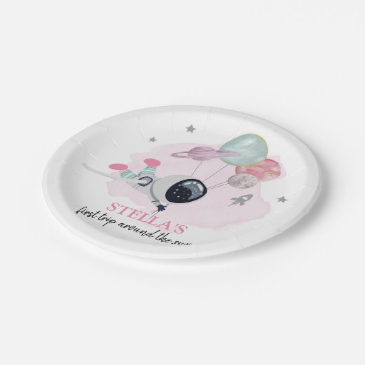 Assiettes En Carton Extra-spatiale 1ère excursion autour du soleil Ann (Angle)