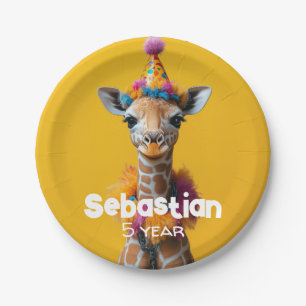 Assiettes En Carton Extravaganza Giraffe