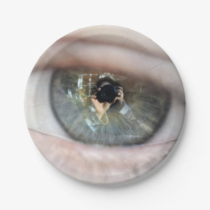 Assiettes En Carton Eye-Macro par Shirley Taylor
